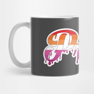 Lesbian Pride Drip Mug